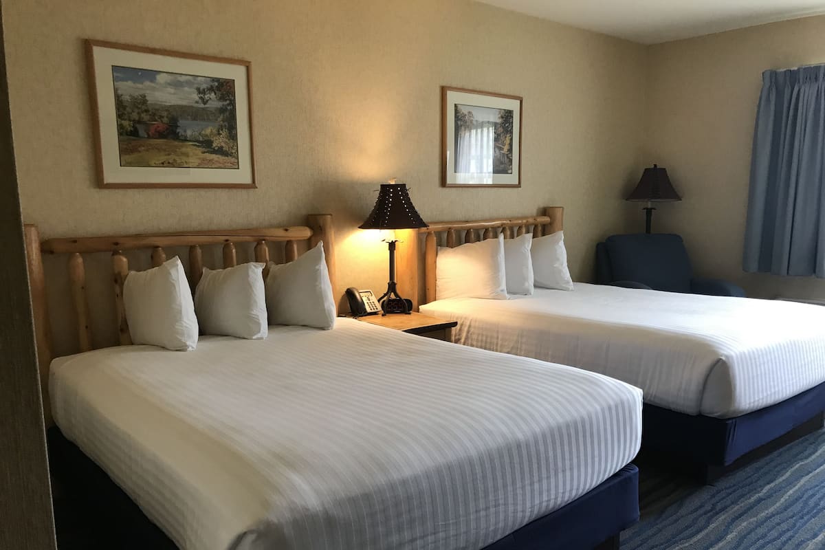 Standard Room, 2 Queen Beds | Desk, free rollaway beds, free WiFi, bed sheets