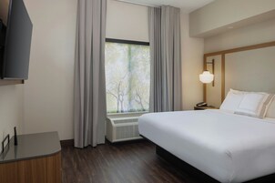 Premium bedding, pillowtop beds, desk, iron/ironing board