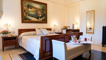 Premium bedding, free minibar items, in-room safe