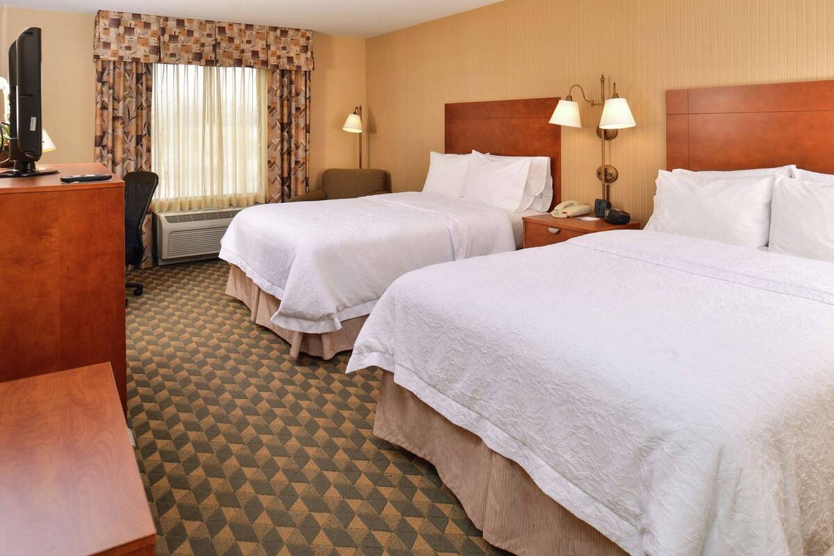 Blackout curtains, iron/ironing board, rollaway beds, free WiFi