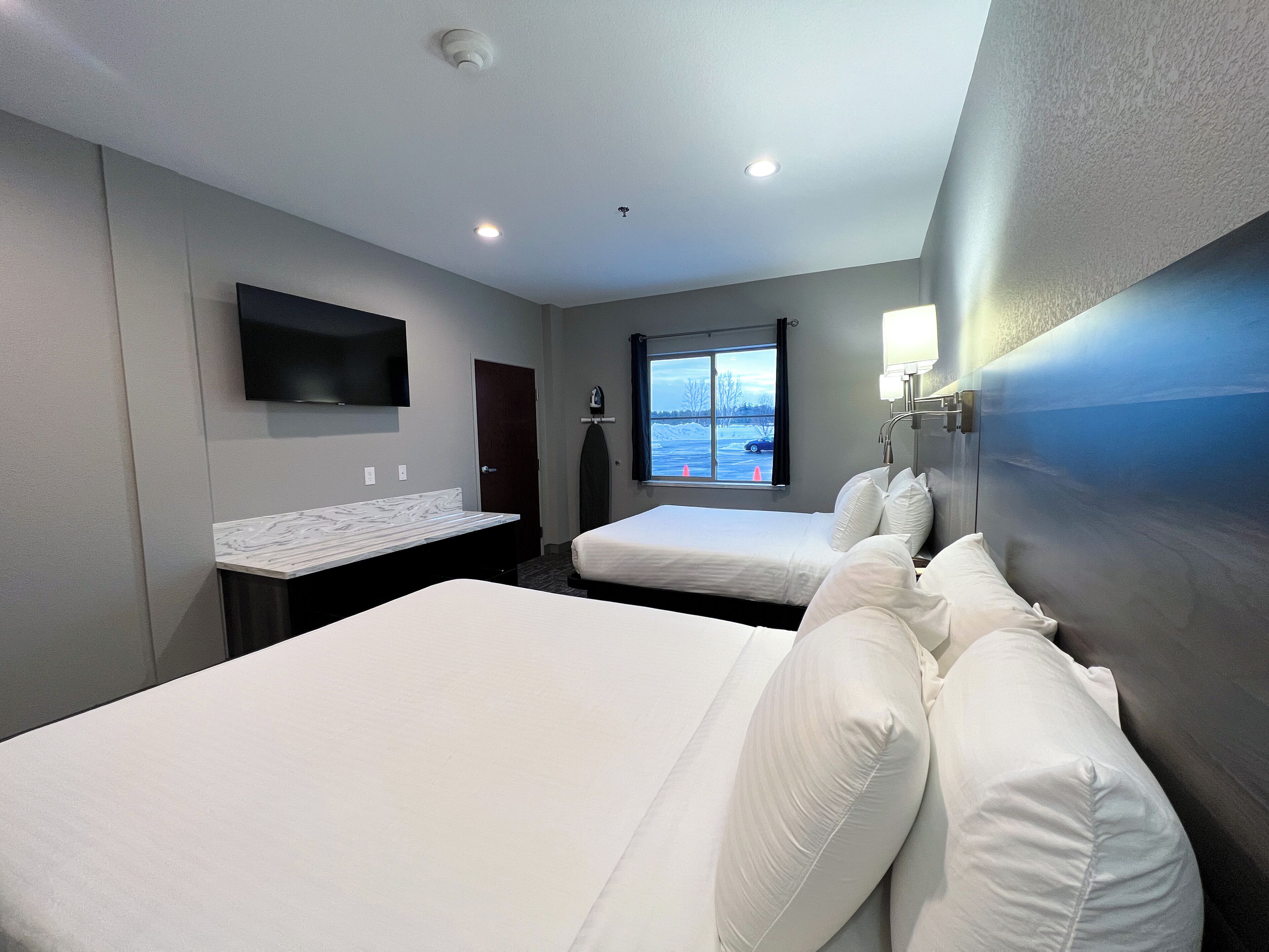 Premier Room, 2 Queen Beds | Hypo-allergenic bedding, down duvets, in-room safe