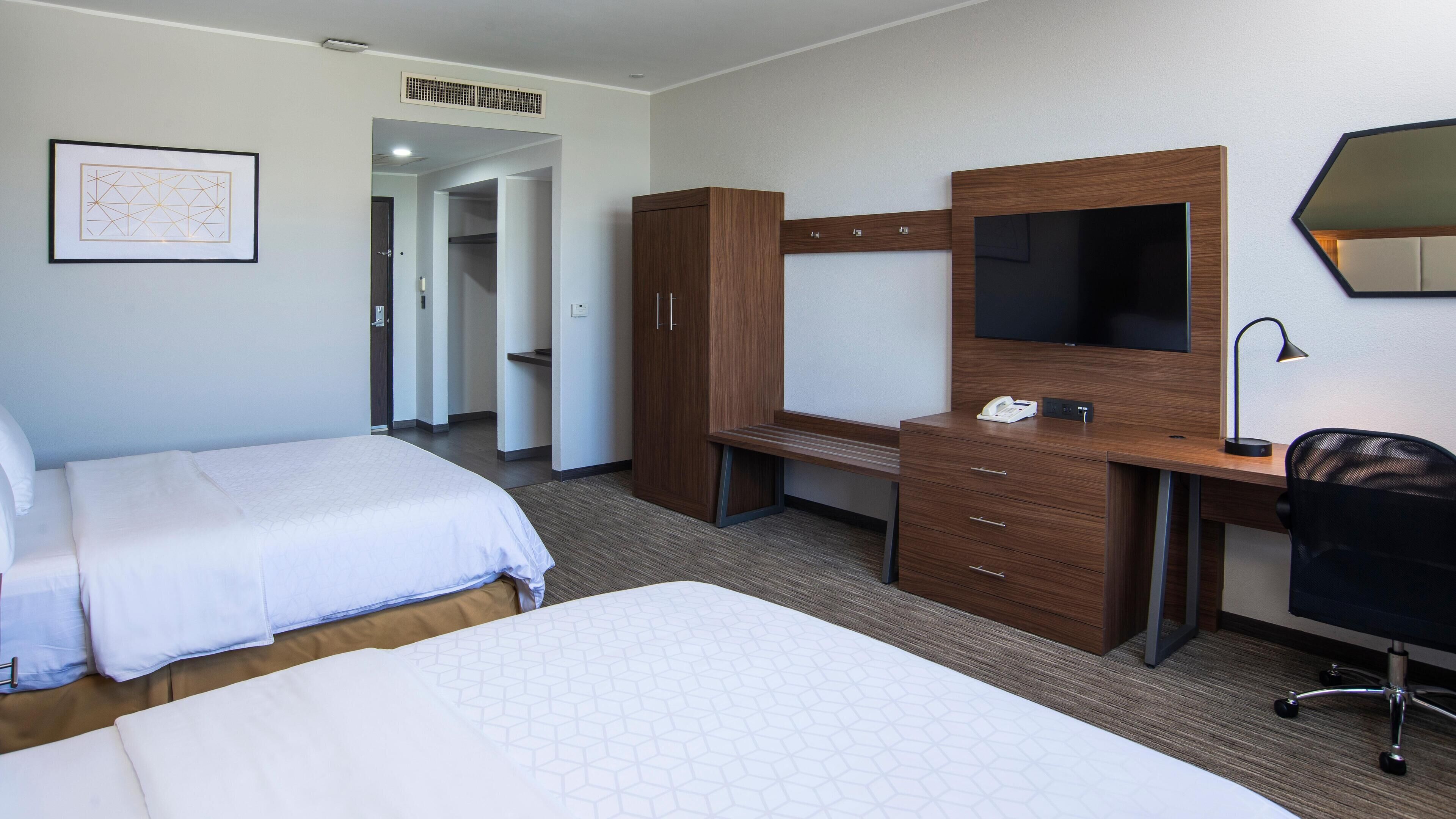 In-room safe, desk, iron/ironing board, free cribs/infant beds