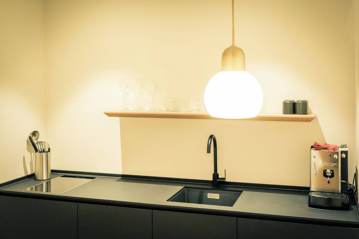 family room | private kitchen | mini-fridge