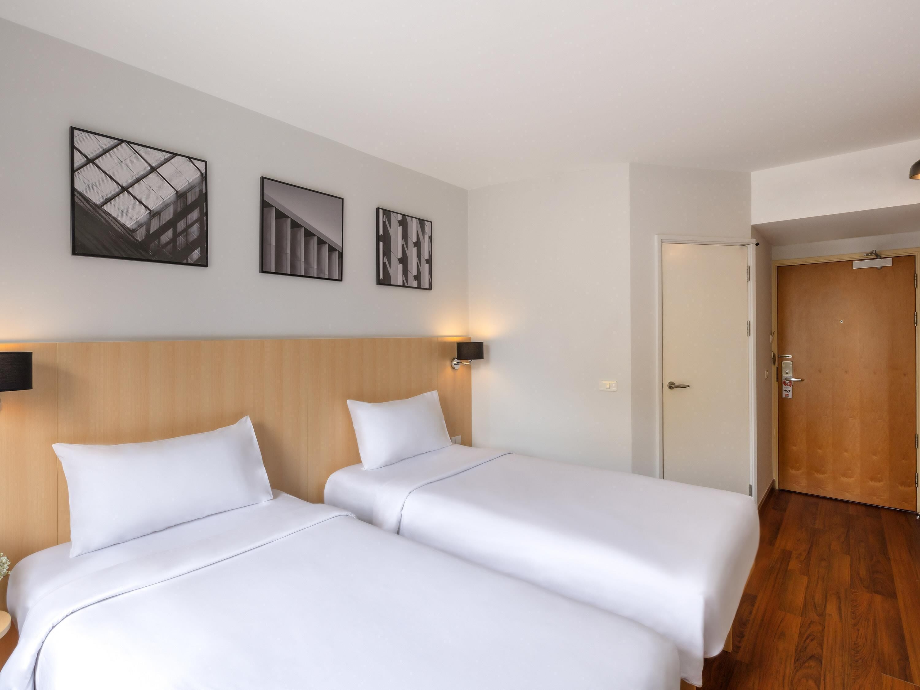 superior room, 2 single beds | in-room safe, desk, blackout curtains, iron/ironing board