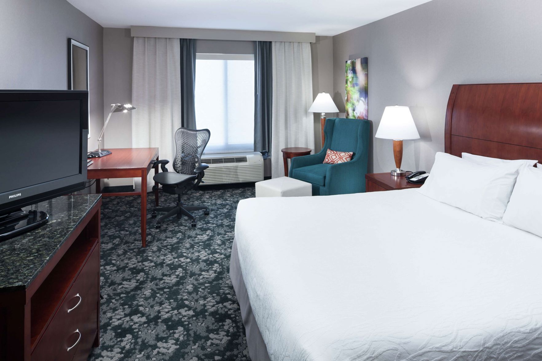 In-room safe, desk, laptop workspace, blackout drapes