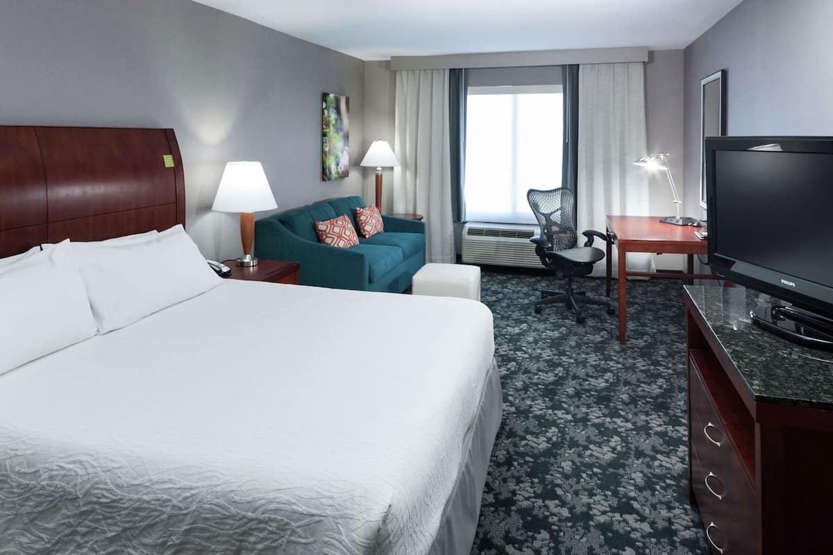 In-room safe, desk, laptop workspace, blackout drapes
