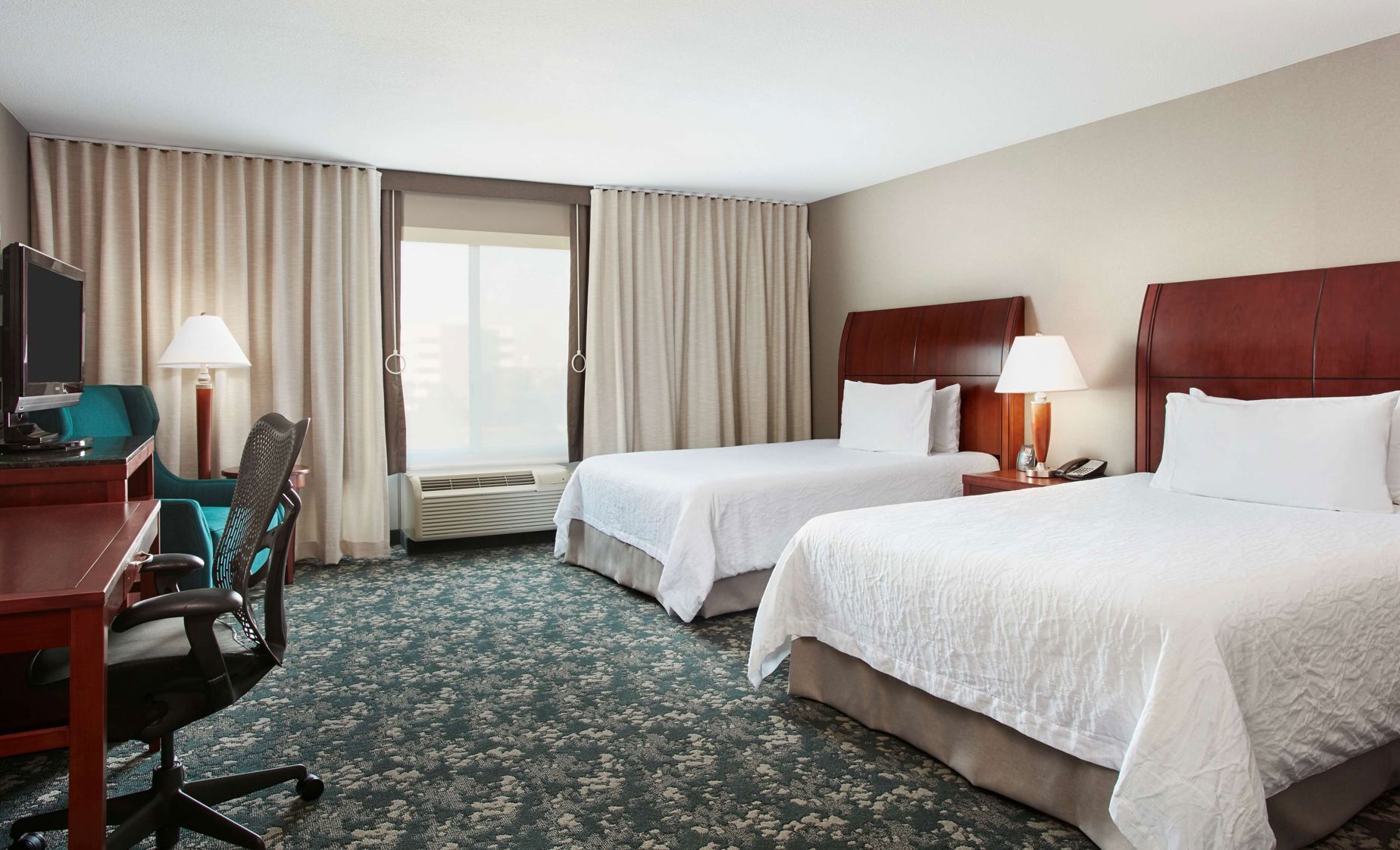 In-room safe, desk, laptop workspace, blackout drapes