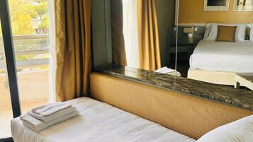 Premium bedding, minibar, in-room safe, desk