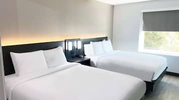 Suite, 2 Queen Beds, Non Smoking, Kitchen (Separate Bedroom) | Iron/ironing board, free WiFi, bed sheets