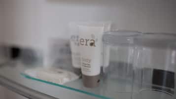 Chambre Supérieure Double ou avec lits jumeaux | Équipements de salle de bain | Ensemble douche/baignoire, articles de toilette gratuits, sèche-cheveux