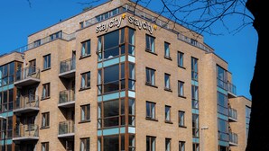 A multi-story building with the name "staycity" prominently displayed on the facade. - Staycity Aparthotels, Dublin, Saint Augustine Street (Dublin)