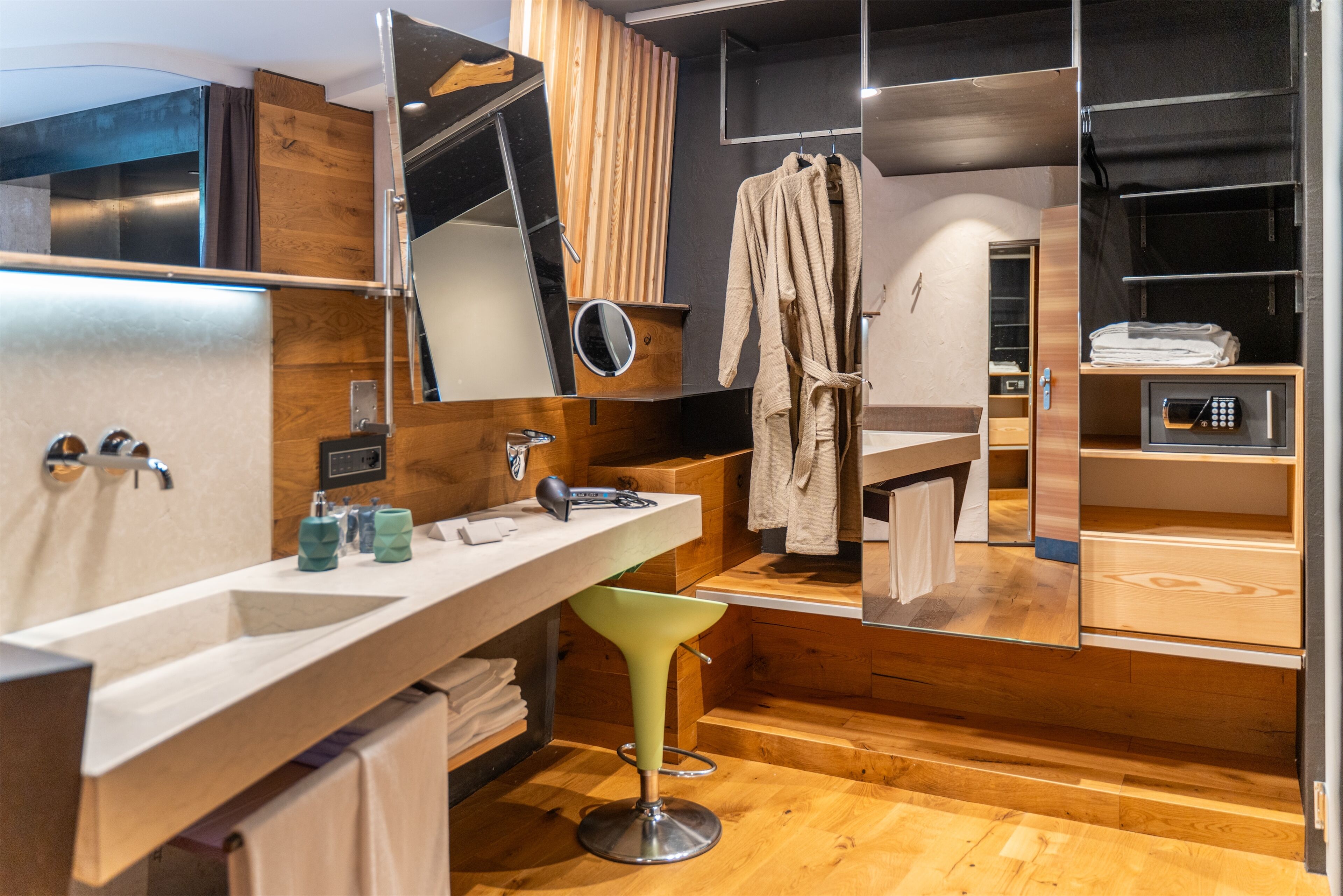 free toiletries, hair dryer, slippers, bidet