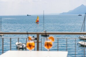 Superior Double Room, Lake View | Balcony view - Ambienthotel Spiaggia (Malcesine)