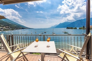 Superior Double Room, Lake View | Balcony view - Ambienthotel Spiaggia (Malcesine)