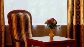 Iron/ironing board, free cots/infant beds, free rollaway beds, free WiFi