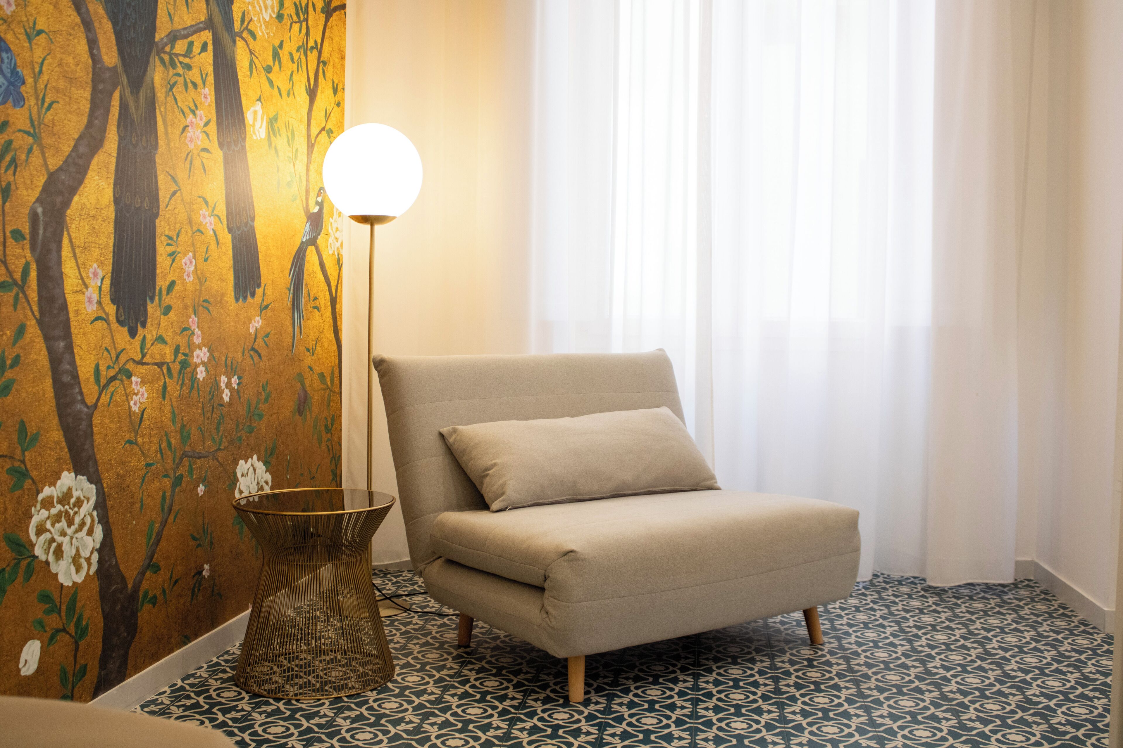 Suite with two balconies | Living area | 40-inch LCD TV with satellite channels, TV, first-run movies