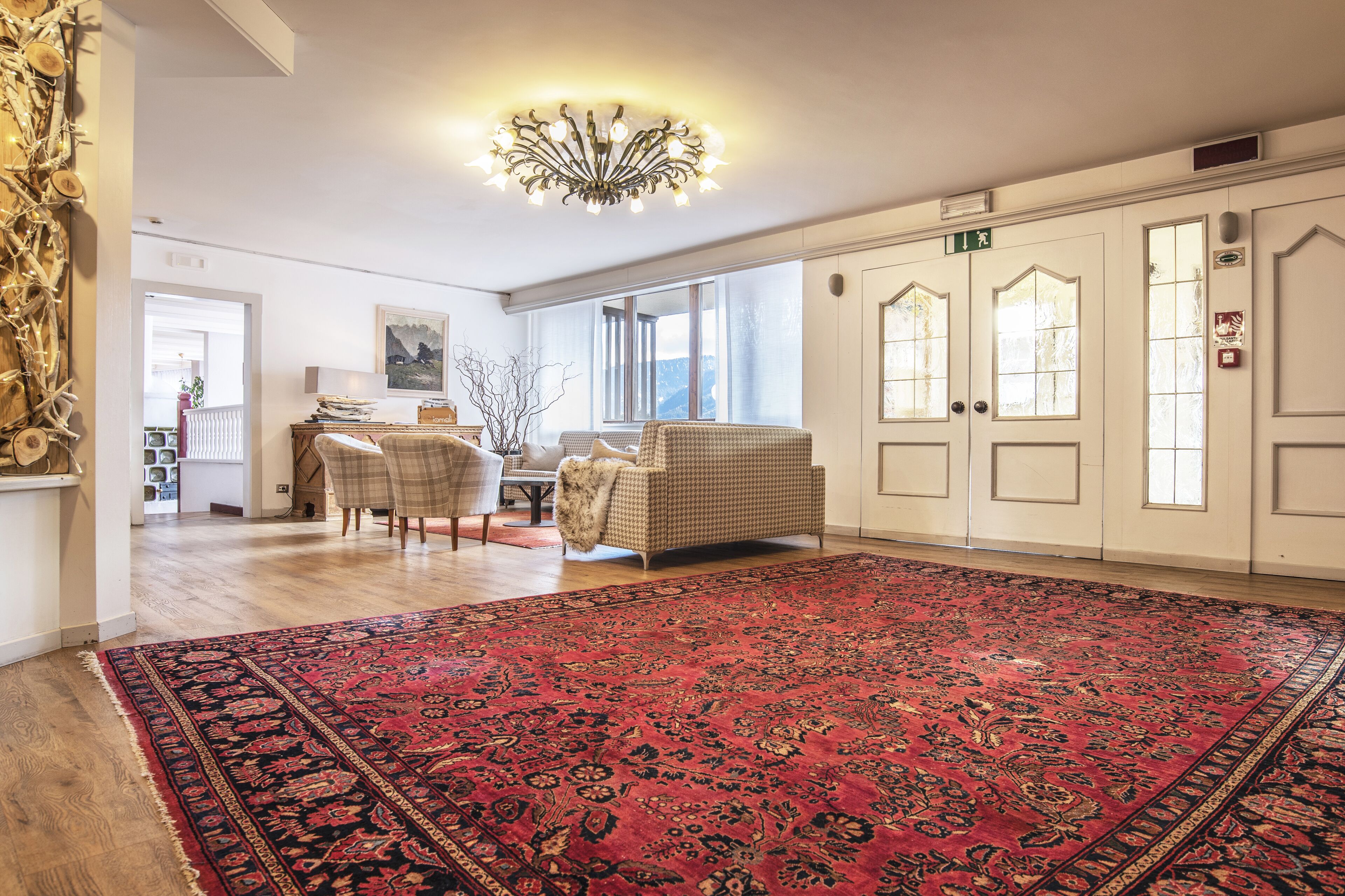 Sitteområde i lobbyen