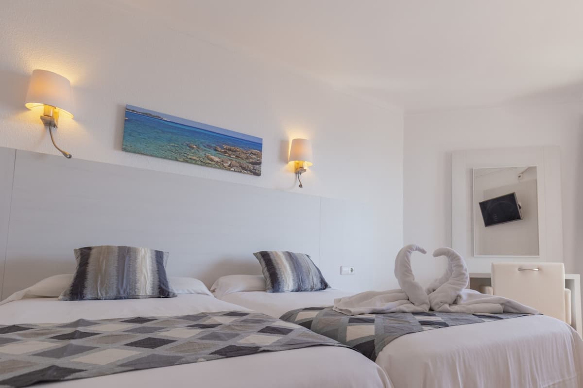 Basic Double Room, 2 Twin Beds | Desk, blackout drapes, WiFi, bed sheets