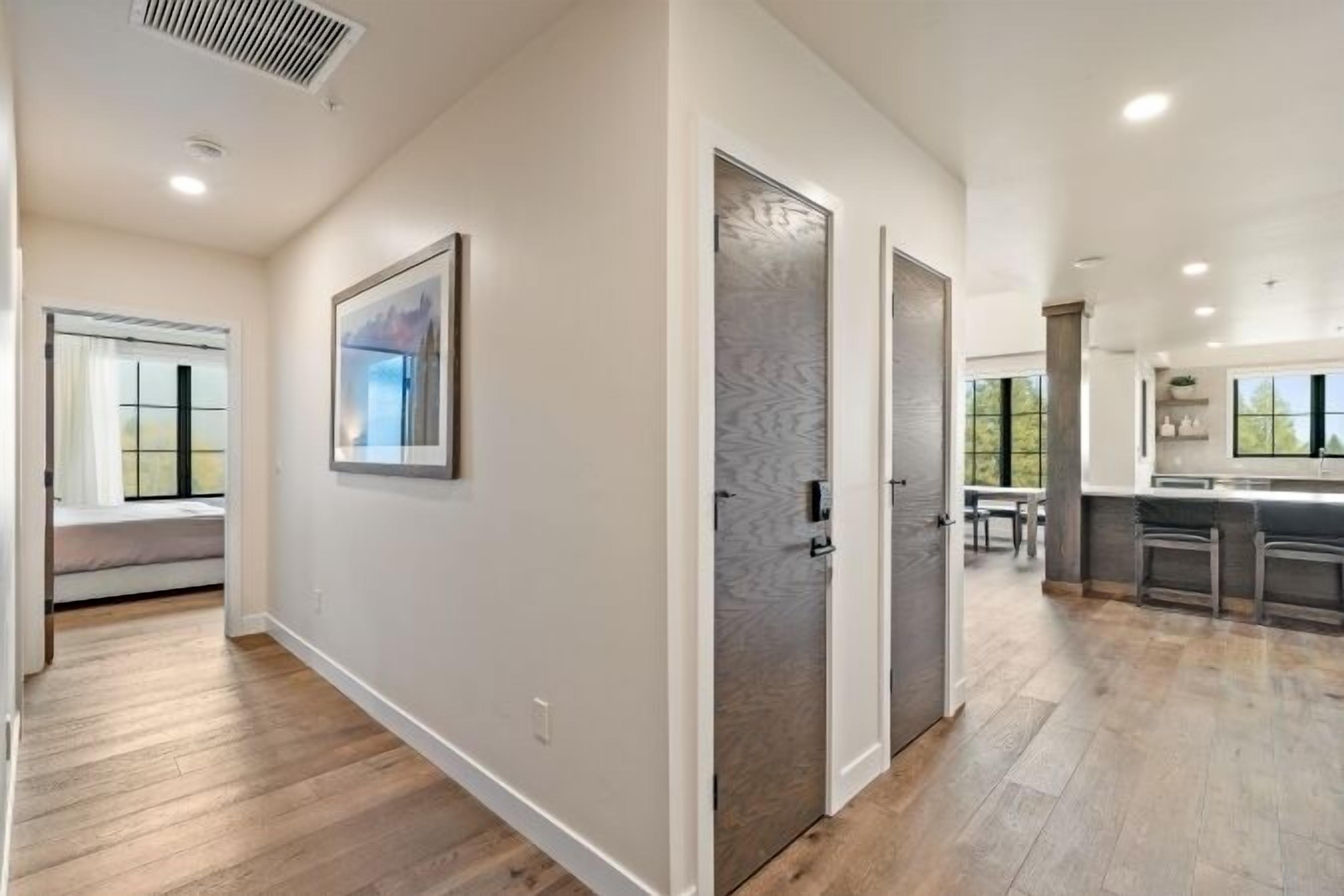 condo, multiple beds (three-bedroom apartment - high floor) | living area | flat-screen tv