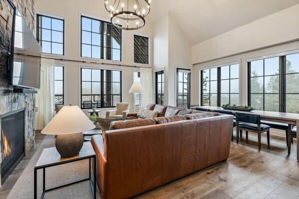 Apartment, Multiple Beds (Three-Bedroom Apartment - High Floor) | Living area | Flat-screen TV