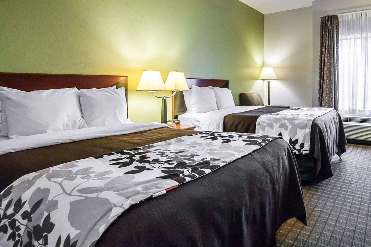 Standard Double Room, 2 Double Beds, Non Smoking | Desk, iron/ironing board, free cribs/infant beds, free WiFi