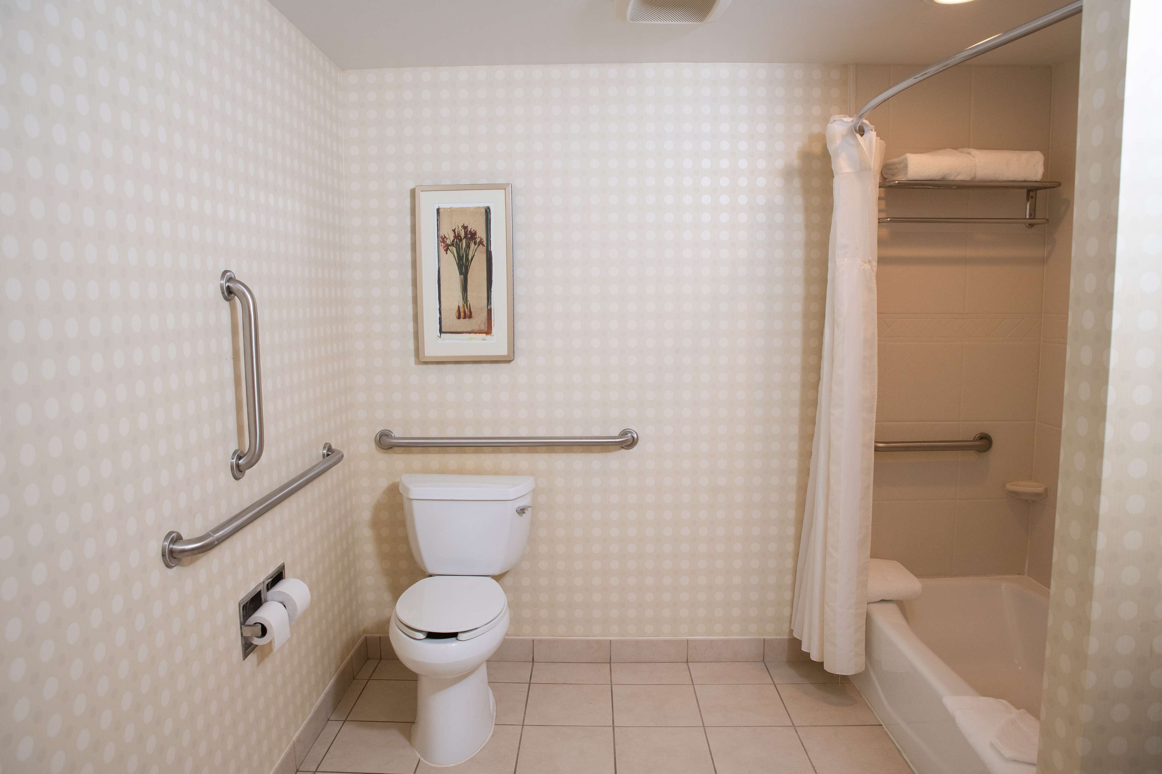 access two queens evolution | bathroom | combined shower/bathtub, free toiletries, hair dryer, towels