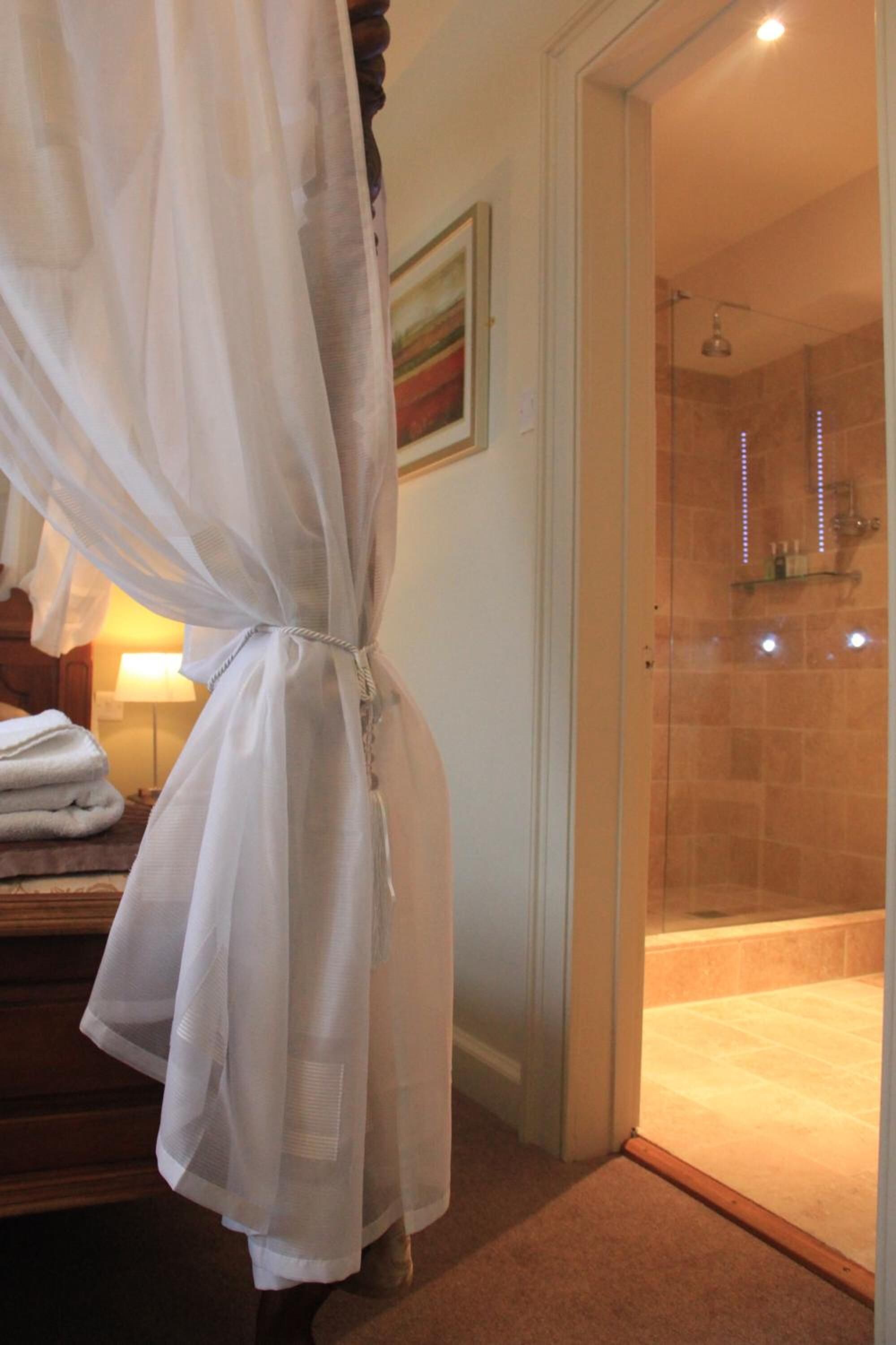 free toiletries, hair dryer, towels, soap