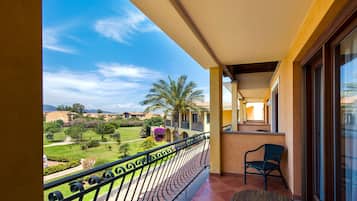 Blick vom Balkon