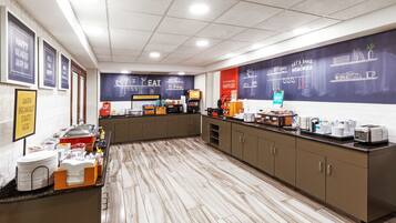Free daily buffet breakfast
