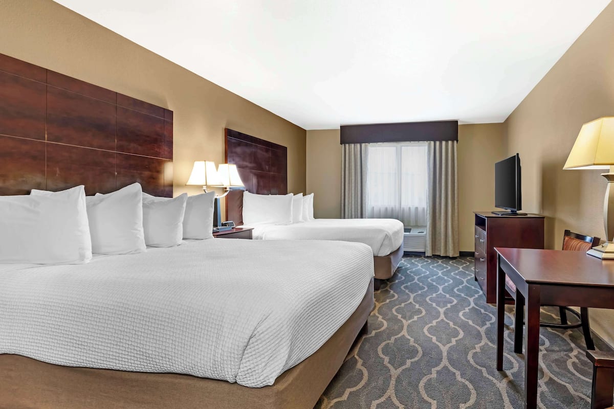 Standard Room, 2 Queen Beds, Non Smoking, Refrigerator & Microwave