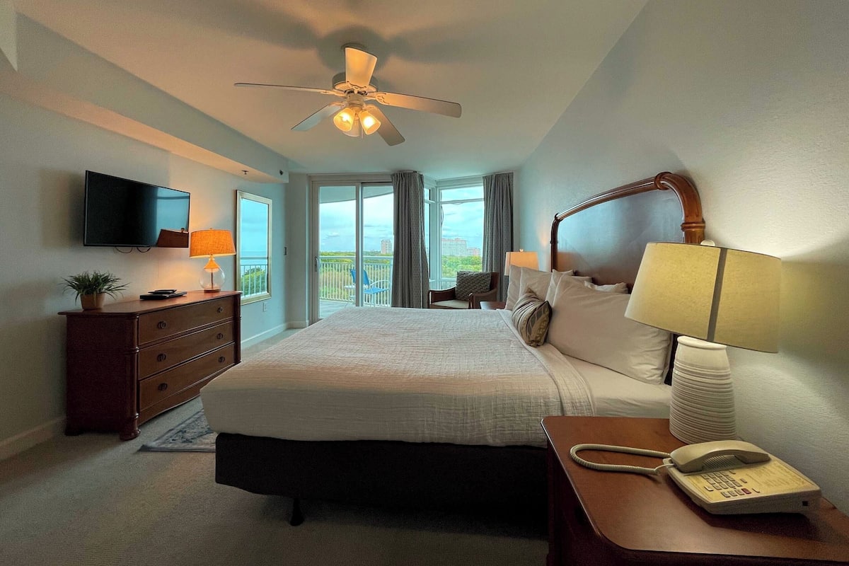 Standard Condo, 2 Bedrooms, Partial Ocean View | 1 bedroom, in-room safe, iron/ironing board, free cribs/infant beds