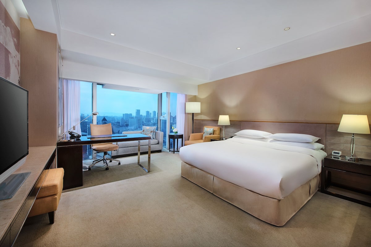 Habitación estándar, 1 cama King size, vista a la ciudad | Ropa de cama de alta calidad, edredón y minibar 