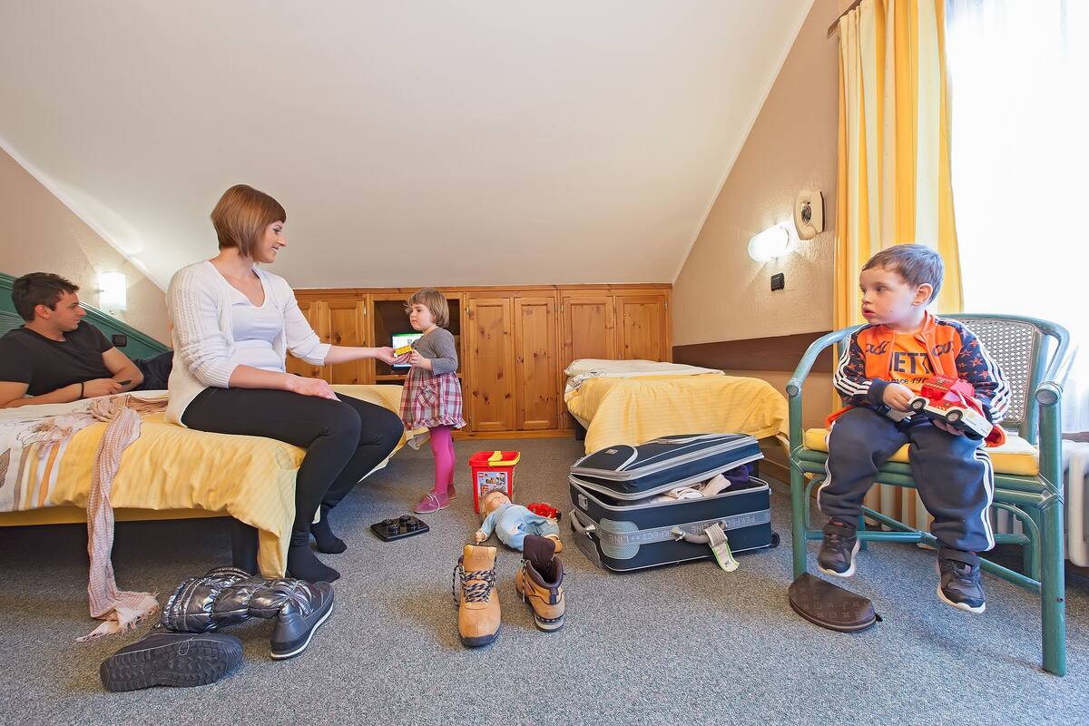 Family Quadruple Room, 1 Bedroom, Bathtub | Hypo-allergenic bedding available, down comforters, in-room safe