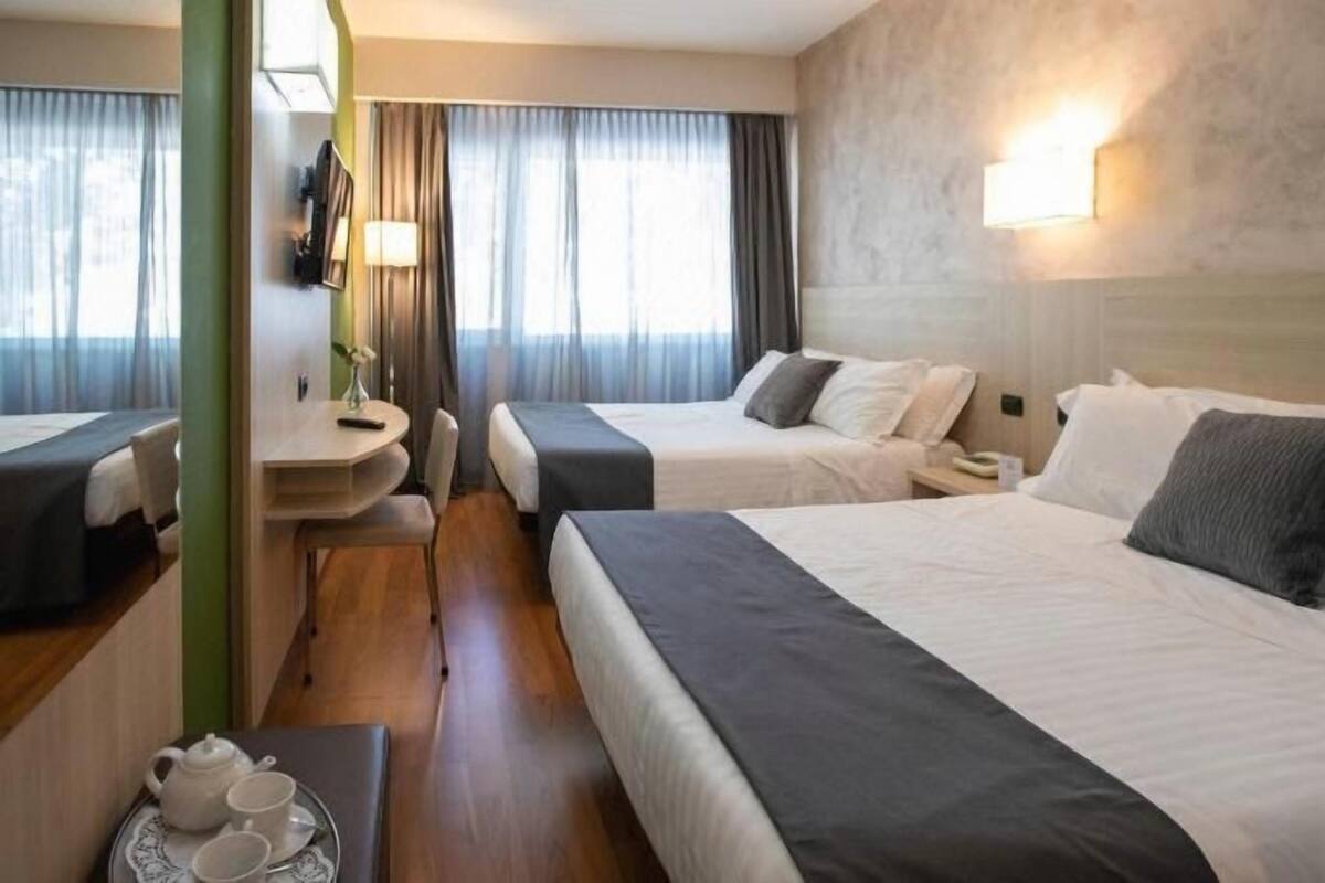 In-room safe, desk, soundproofing, iron/ironing board (on request)