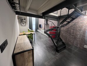 Exclusive Loft, 1 Double Bed with Sofa bed | Living area | 32-inch flat-screen TV with satellite channels, TV