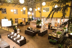 Outdoor banquet area