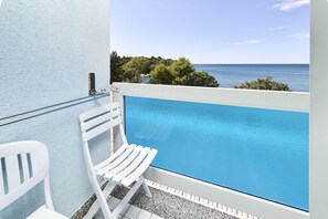 Classic room with balcony, Sea view - Extra bed | Blick vom Balkon