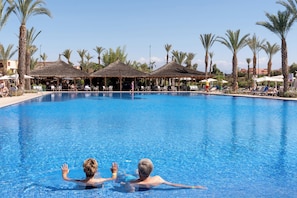 2 outdoor pools, pool umbrellas, sun loungers - Kenzi Menara Palace & Resort (Marrakech)