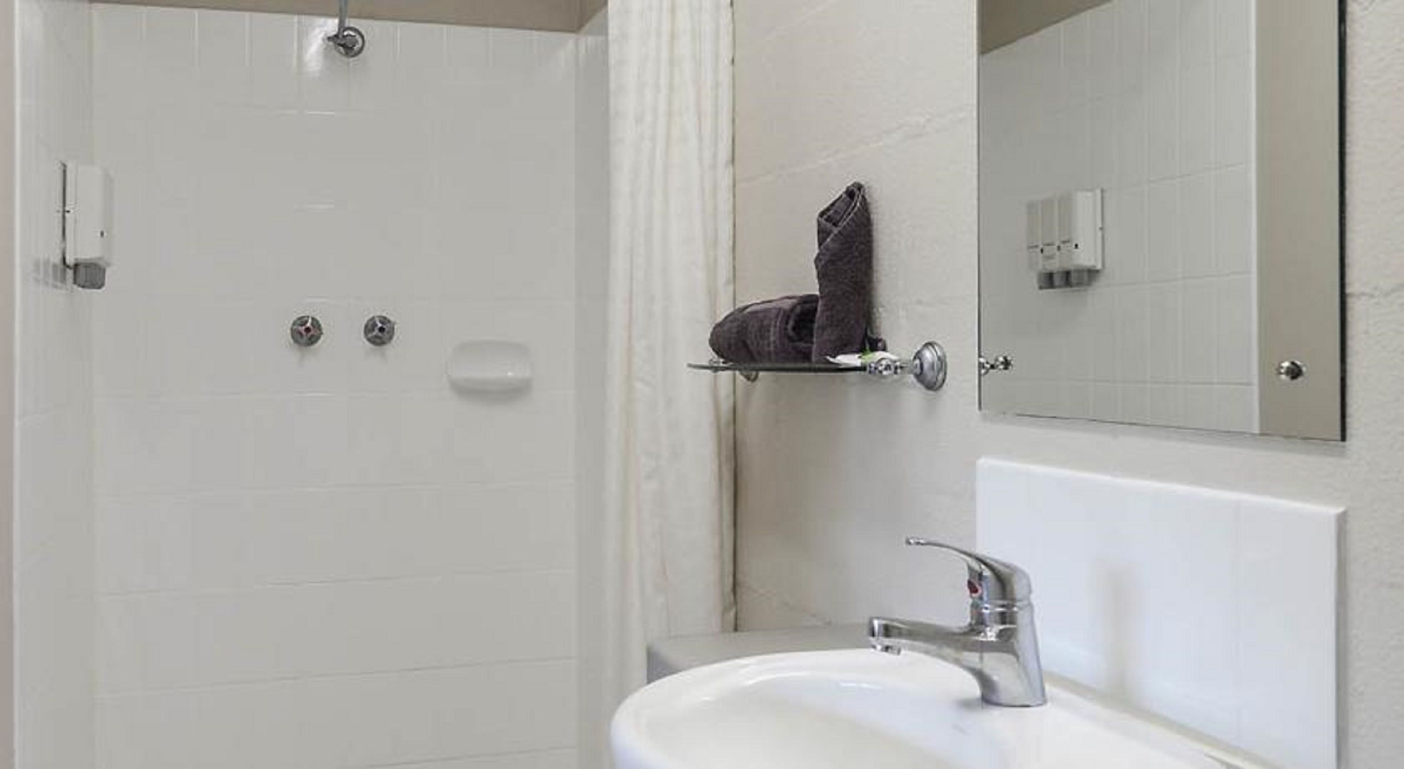 Bathroom | Shower, free toiletries, hair dryer, towels