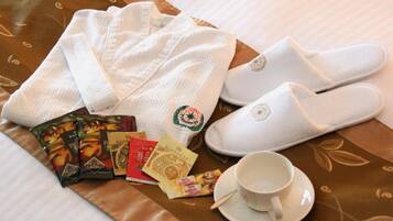 Premium bedding, down duvets, minibar, in-room safe