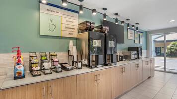 Free daily on-the-go breakfast