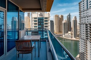 Premium Apartment, 2 Bedrooms (Marina) | Balcony view - Radisson Blu Residence, Dubai Marina (Dubai)
