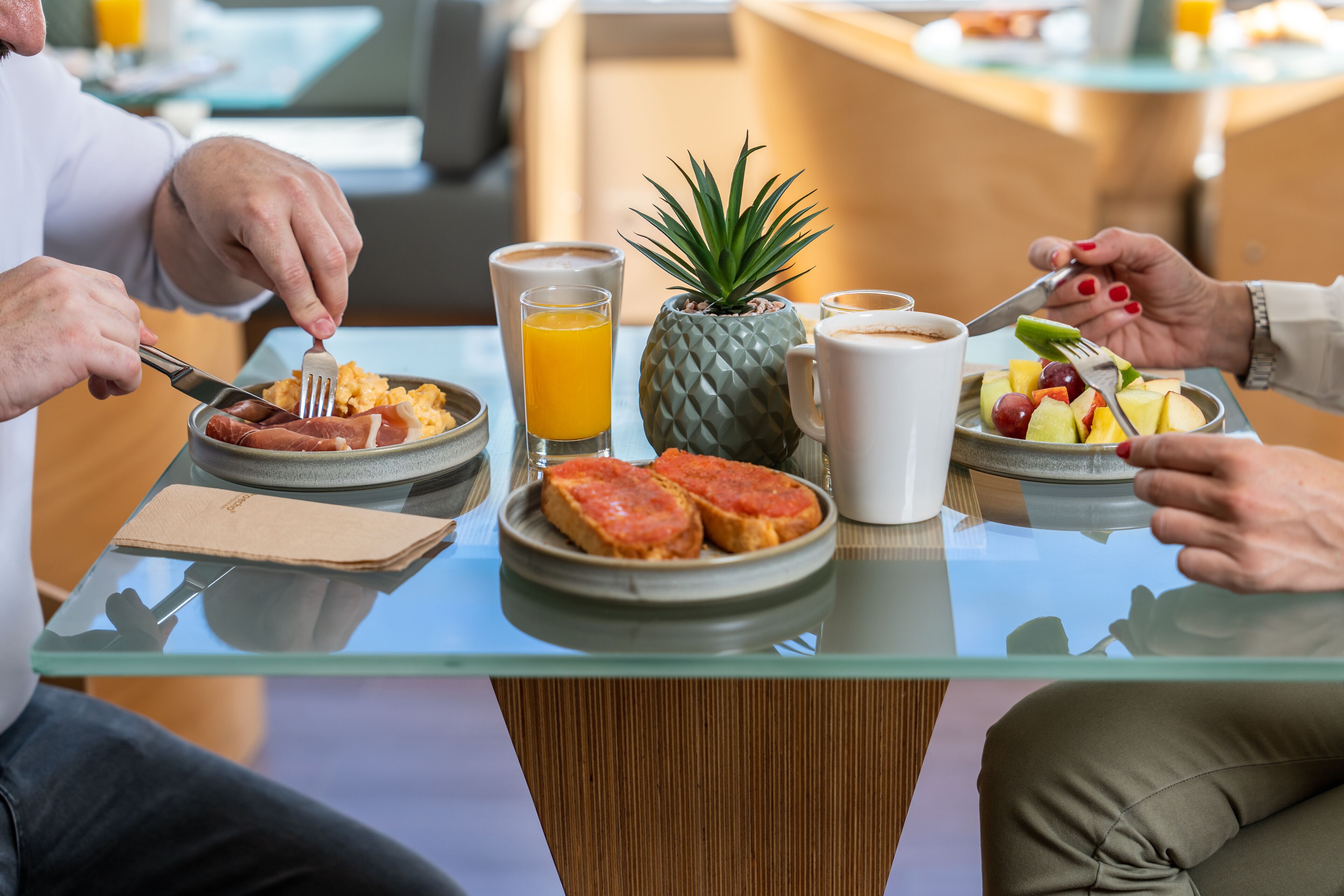 daily buffet breakfast (eur 9.75 per person)