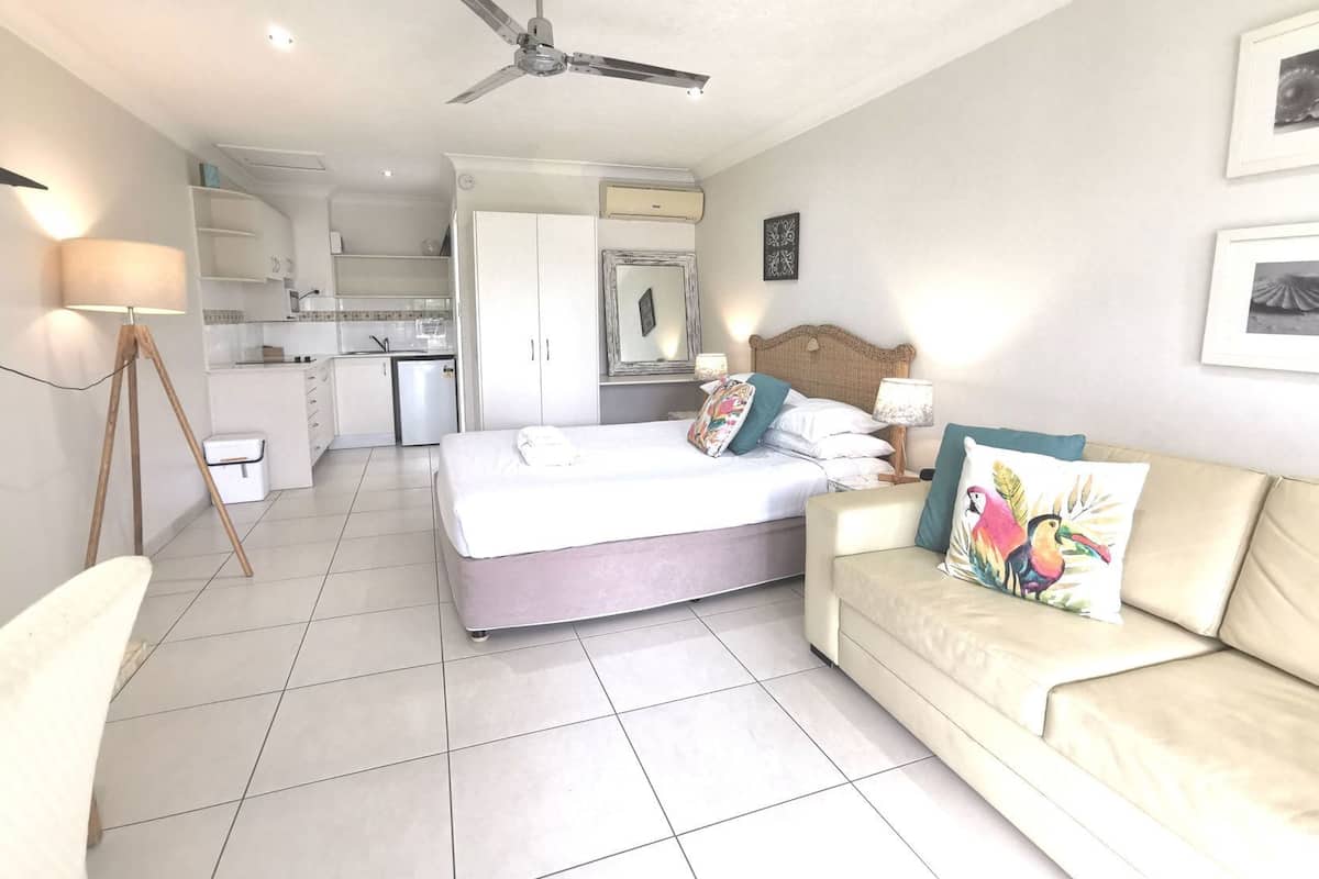 Blackout drapes, iron/ironing board, free WiFi, bed sheets