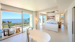 Epic Suite with Sea View- Entrance to Pacha Club Included | Premium bedding, minibar, in-room safe, soundproofing - Destino Five Ibiza - 5-Star Grand Luxe Resort - Free Entrance to Pacha Club (Santa Eulalia del Rio)