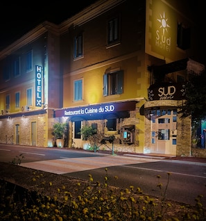 Front of property – evening/night