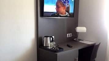 Coffres-forts dans les chambres, bureau, rideaux occultants