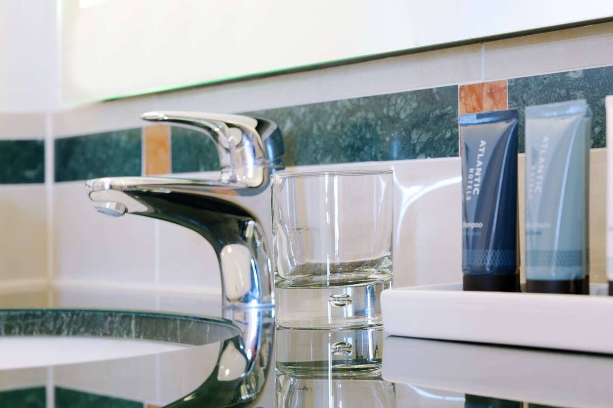 shower, free toiletries, hair dryer, bathrobes