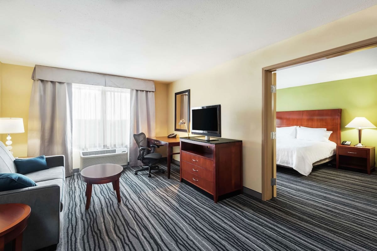 Down comforters, pillowtop beds, in-room safe, desk