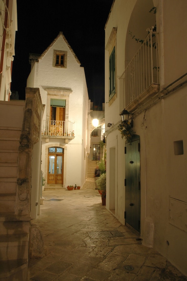 Front of property – evening/night